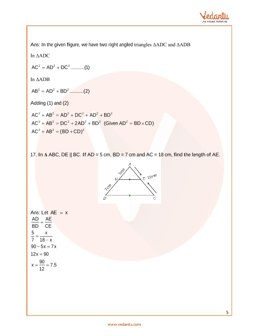 Karnataka SSLC Board (KSEEB) Question Paper for Class 10 Maths 2019