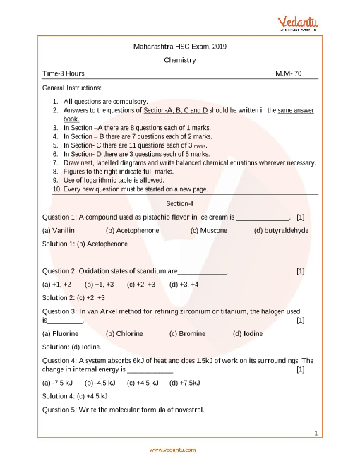 First Class Important Questions For Class 12 Chemistry Hsc Pdf All Formulas Of Maths 10 Ncert 6099