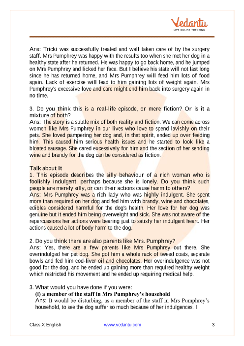 Ncert Solutions For Class 10 English Footprints Without Feet Chapter 1 A Triumph Of Surgery