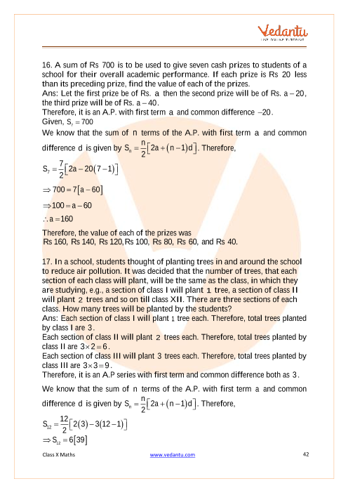 Ncert Solutions Class 10 Maths Chapter 5 Arithmetic Progressions Download Free Pdfs ncert solutions class 10 maths chapter