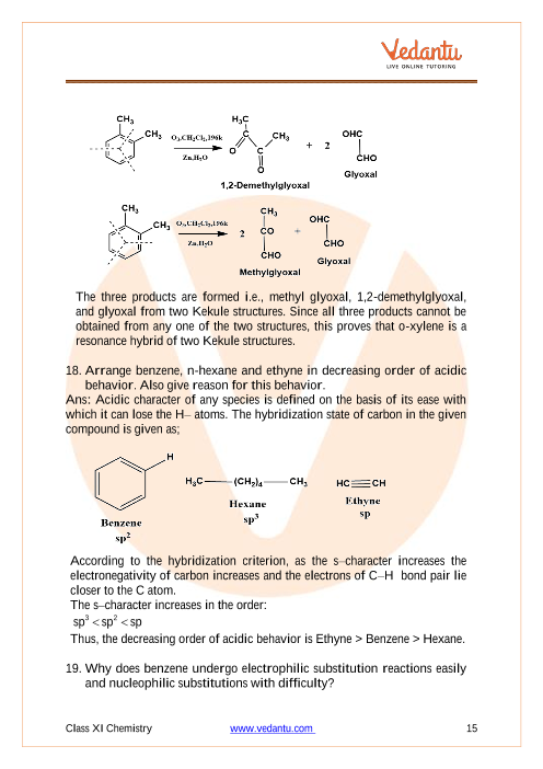 Ncert Solutions For Class 11 Chemistry Chapter 13 Hydrocarbons Free Pdf