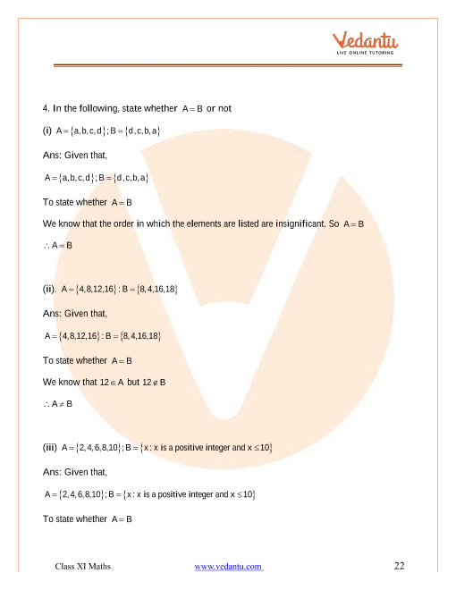 Ncert Solutions Class 11 Maths Chapter 1 Sets Free Pdf Download