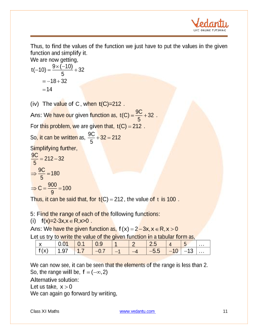 Ncert Solutions Class 11 Maths Relations And Functions