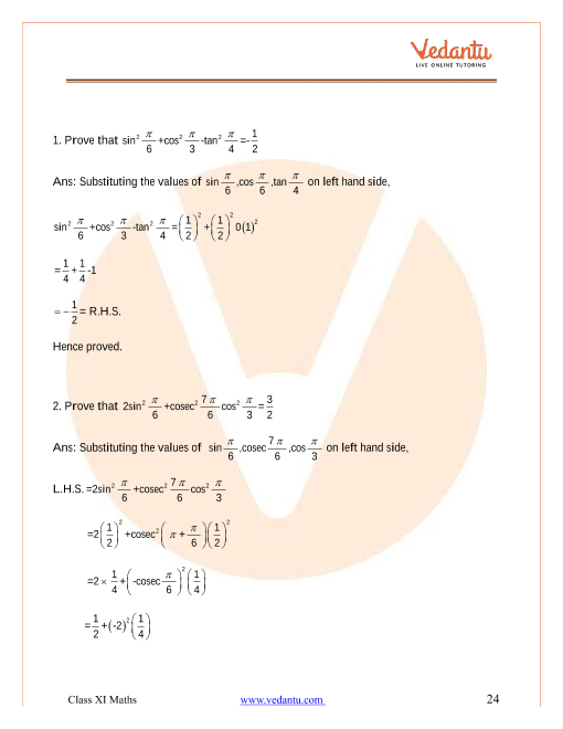 Ncert Solutions For Class 11 Maths Chapter 3 Trigonometric Functions Updated For 22 23