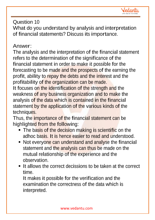 Question: explore the relationship between financial analysis and