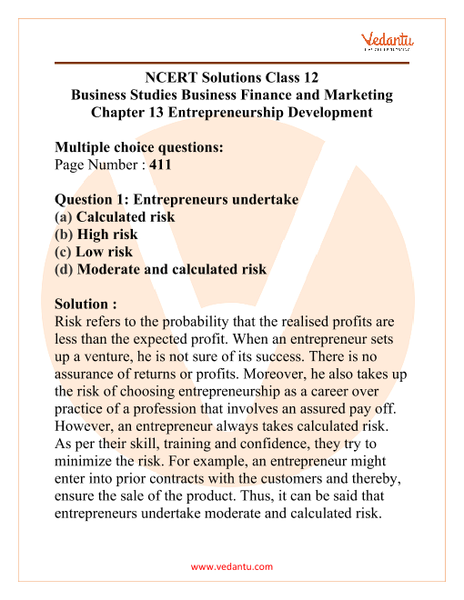 chapter 1 business studies class 12 ncert solutions