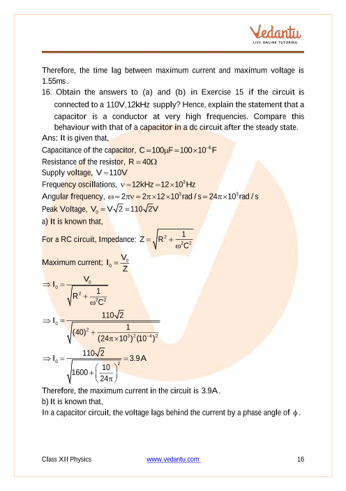 Alternating Current Physics