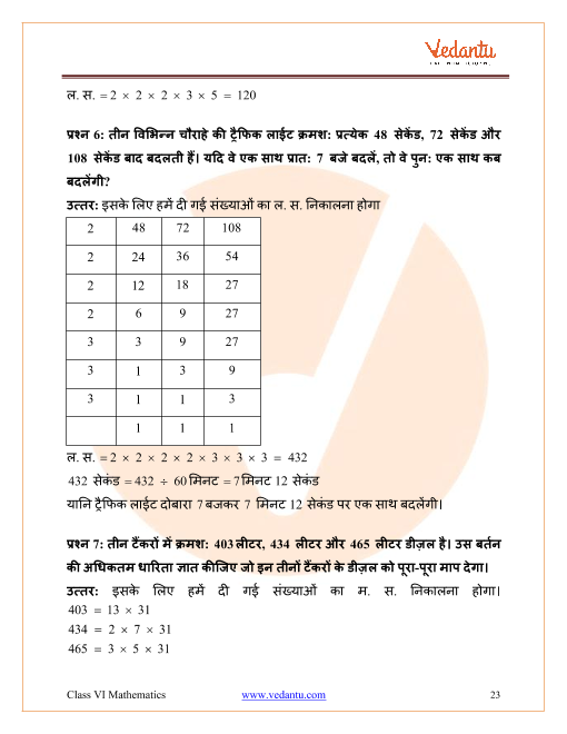 Ncert Solutions For Class 6 Maths Chapter 3 Playing With Numbers In Hindi