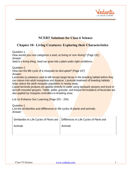 case study questions class 6 science chapter 10