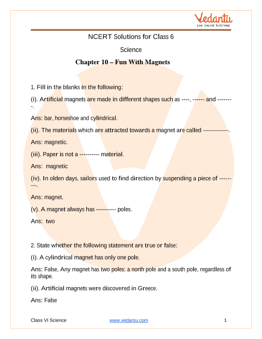 Ncert Solutions For Class 6 Science Chapter 4 In Pdf For 2022 2023 