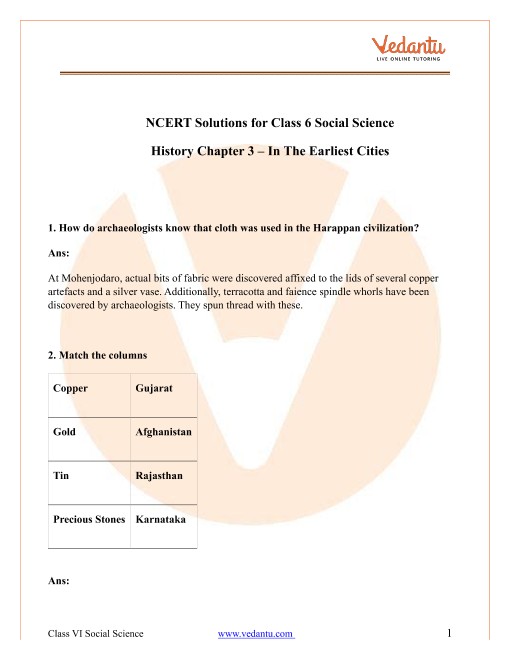 ncert solutions for class 6 social science history our past chapter 4