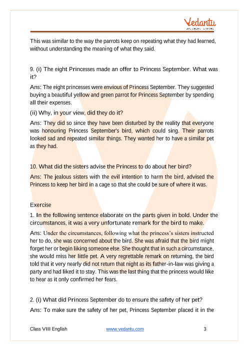 Princess September Summary  Bedtimeshortstories
