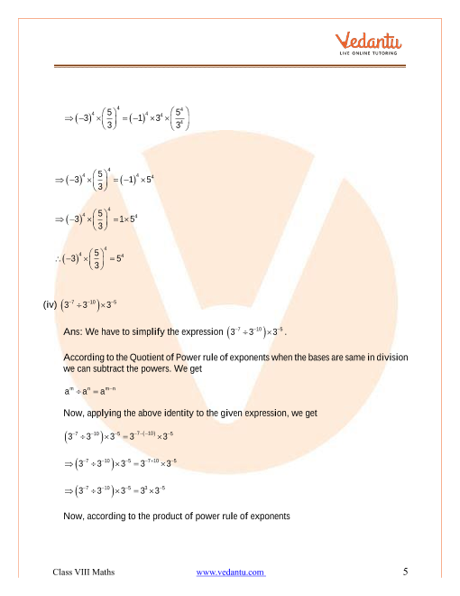 exponents and powers class 8 worksheets with answers vedantu roger bailey s free math worksheets