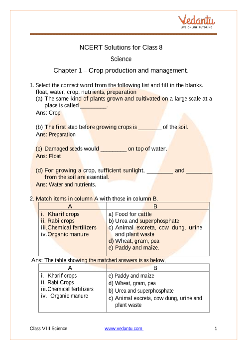case study questions class 10 science chapter 8