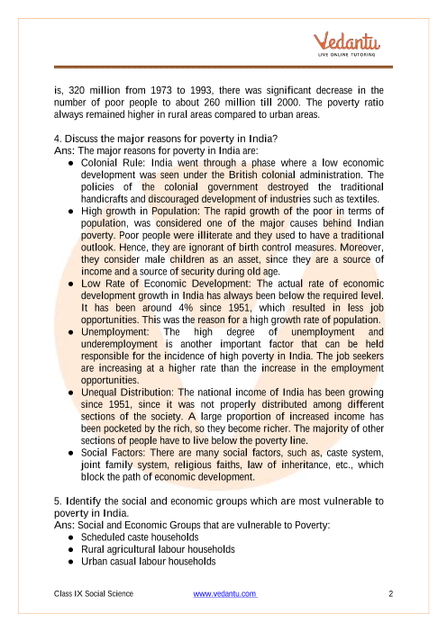 NCERT Solutions For Class 9 Economics Social Science Chapter 4 Food  Security in India - Free PDF