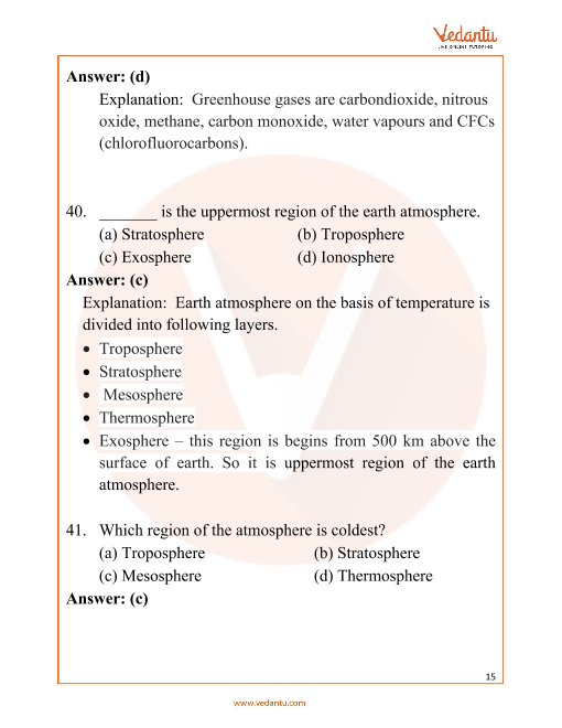 Neet Environmental Chemistry Important Questions