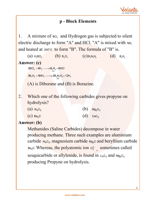 neet-p-block-elements-important-questions