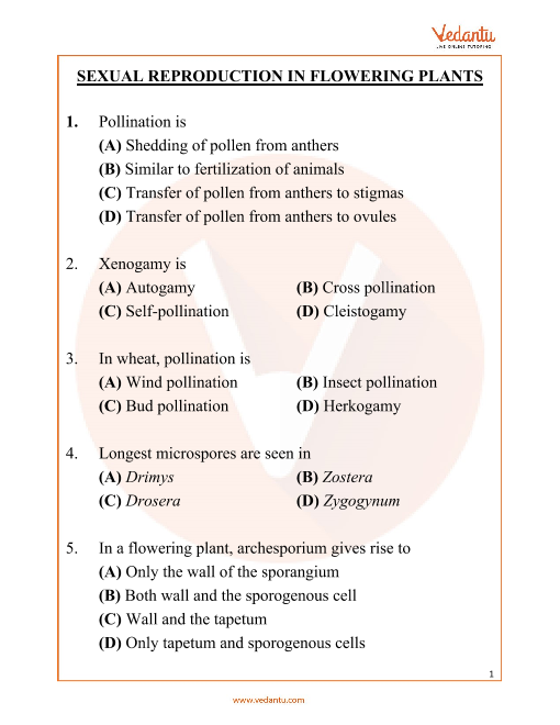 neet-sexual-reproduction-in-flowering-plants-important-questions