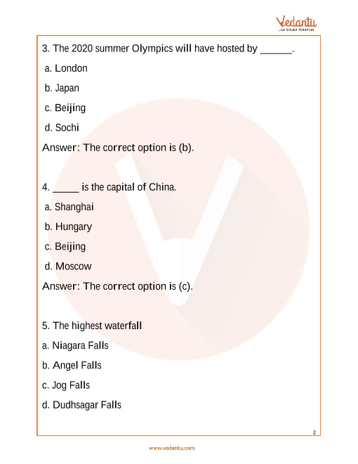 igko important questions for class 4