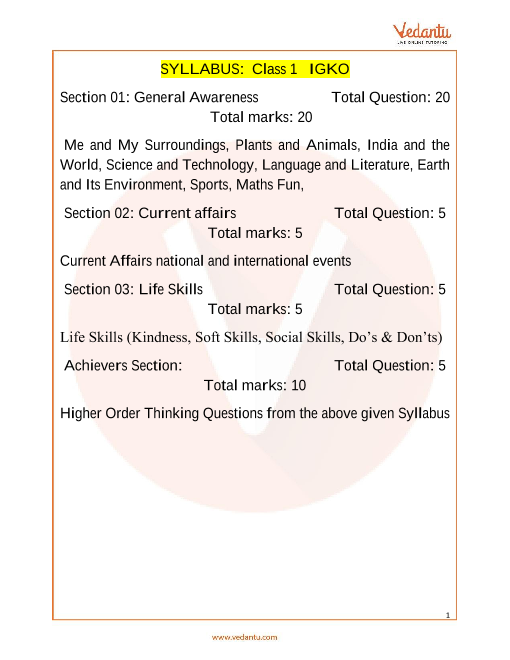 igko-olympiad-class-1-syllabus