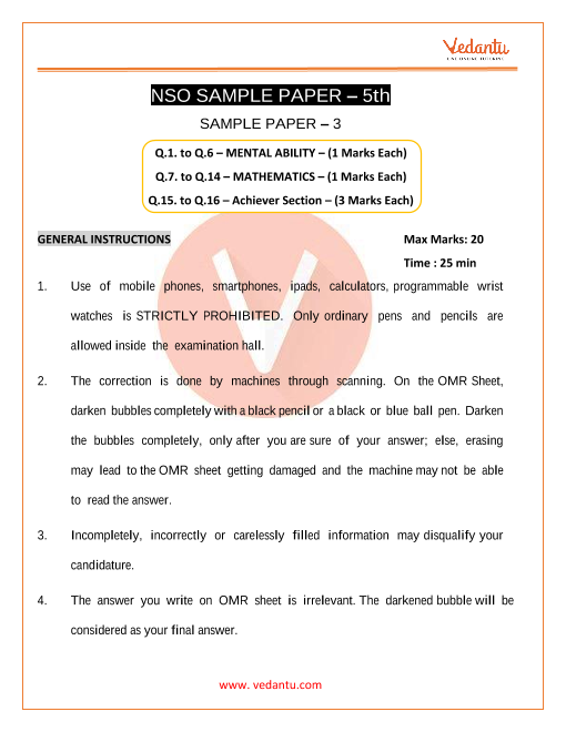 science olympiad question paper class 5