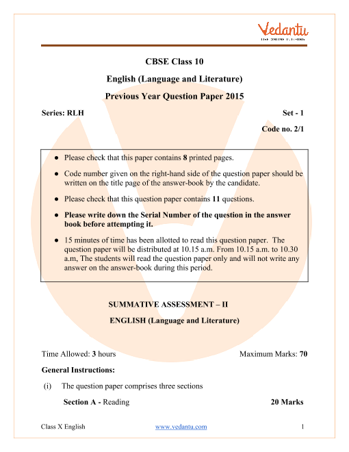 cbse-class-10-english-language-and-literature-question-paper-2015-with