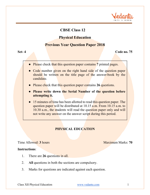 cbse-class-12-physical-education-question-paper-2018-with-solutions