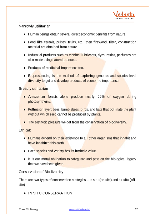 Revision Notes of CBSE class 12 Biology