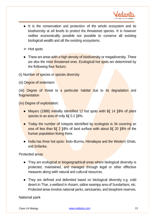 Revision Notes of CBSE class 12 Biology