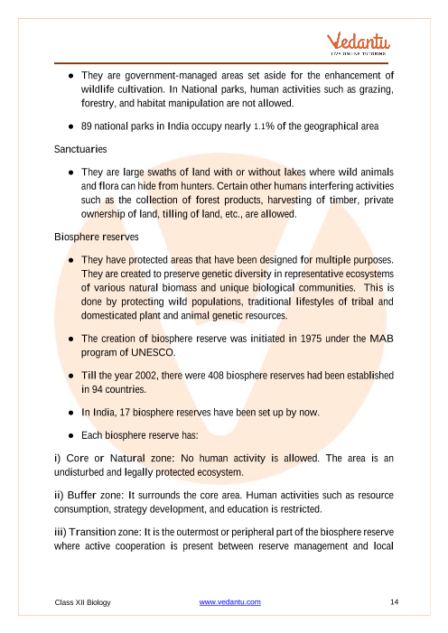 Revision Notes of CBSE class 12 Biology