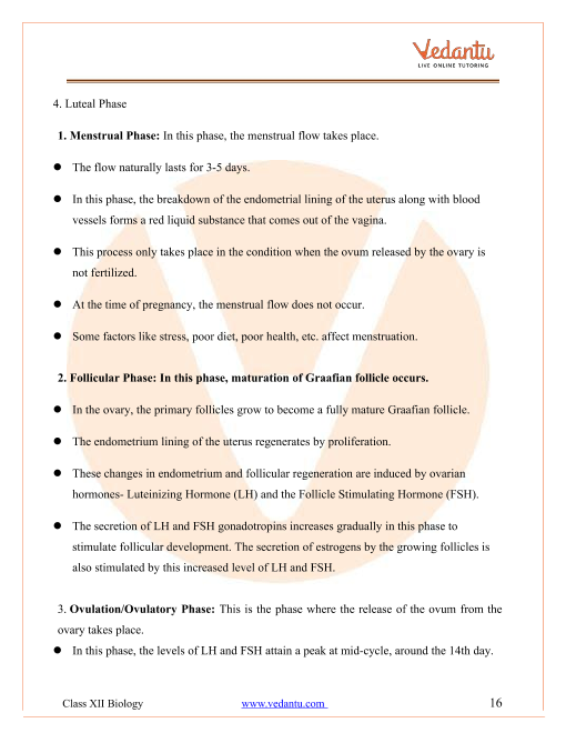 Revision Notes of CBSE class 12 Biology