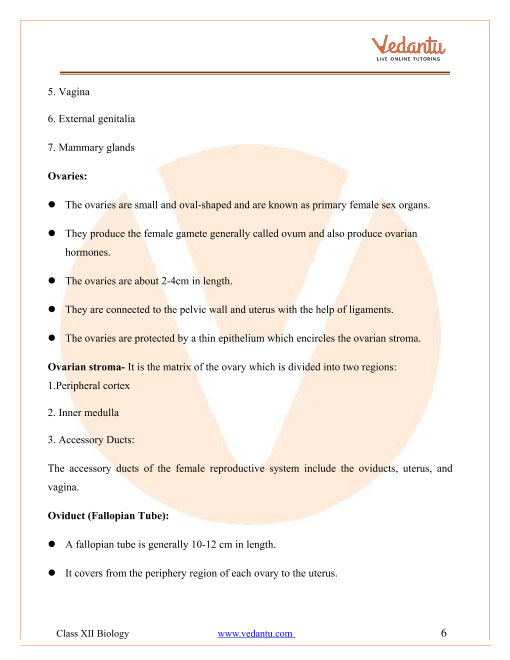 Revision Notes of CBSE class 12 Biology