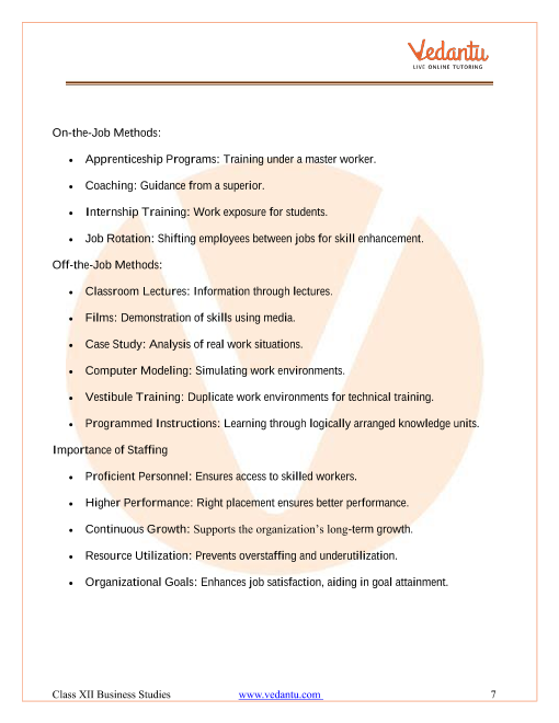 Revision Notes of CBSE class 12 Business Studies