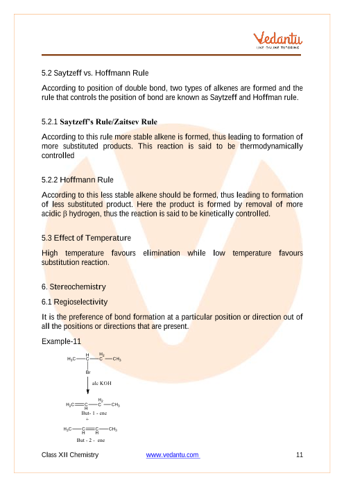 Revision Notes of CBSE class 12 Chemistry