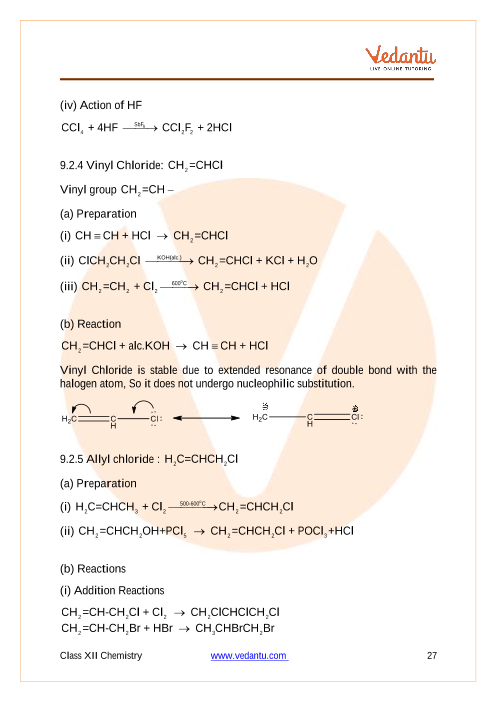 Revision Notes of CBSE class 12 Chemistry