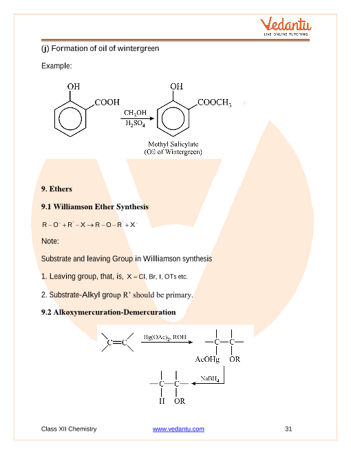 CBSE Class 12 Chemistry - Chapter 11 - Alcohols, Phenols And Ethers ...