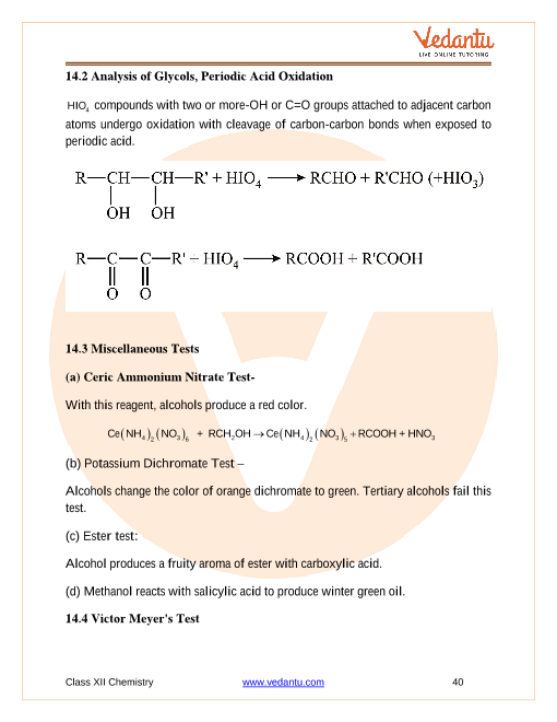 Revision Notes of CBSE class 12 Chemistry