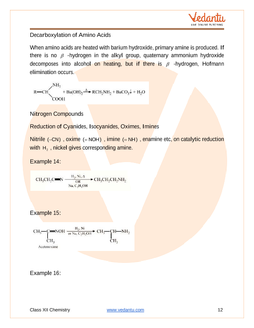 Revision Notes of CBSE class 12 Chemistry