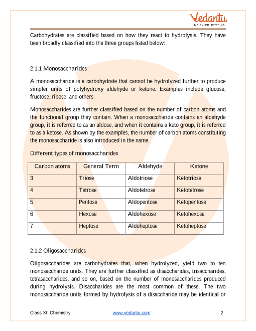 CBSE Class 12 Chemistry - Chapter 14 - Biomolecules - Revision Notes