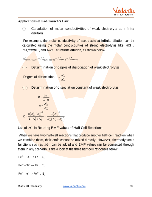 Revision Notes of CBSE class 12 Chemistry