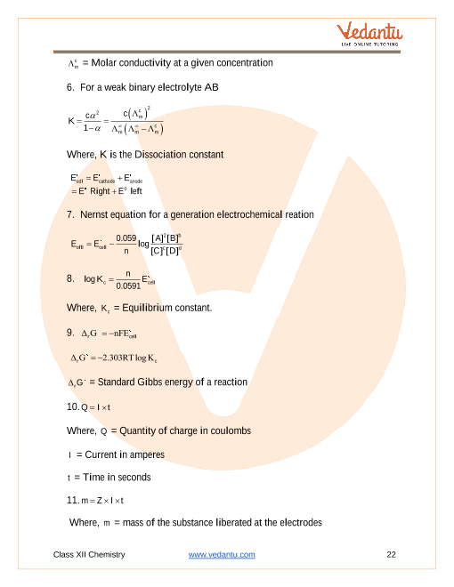 CBSE Class 12 Chemistry - Chapter 3 - Electrochemistry - Revision Notes ...