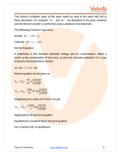 Revision Notes of CBSE class 12 Chemistry