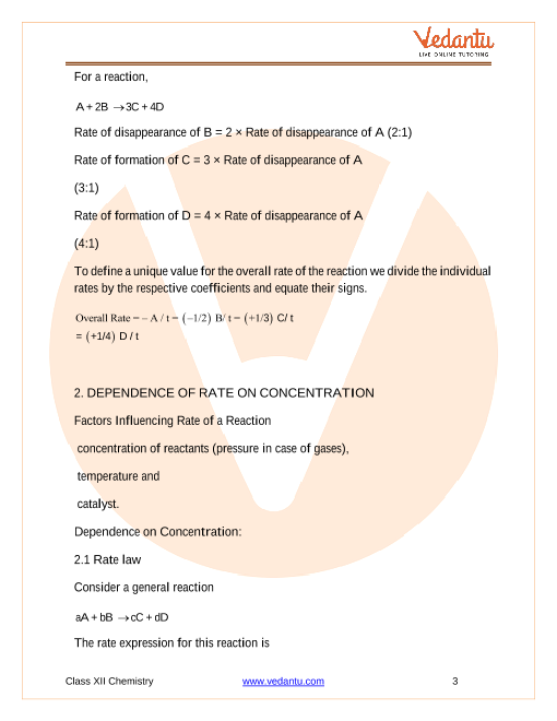 Revision Notes of CBSE class 12 Chemistry