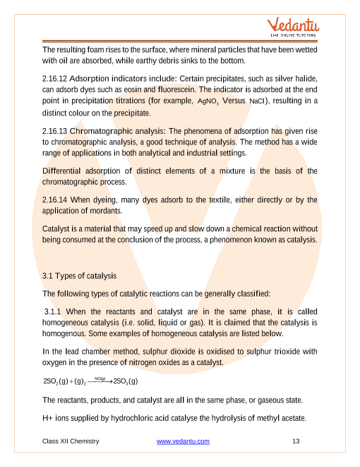 Revision Notes of CBSE class 12 Chemistry