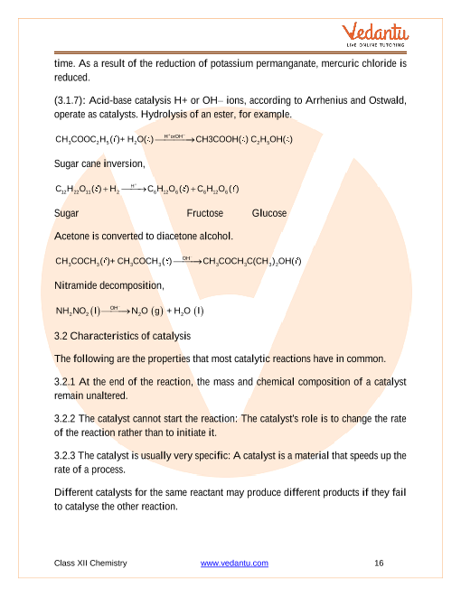 Revision Notes of CBSE class 12 Chemistry