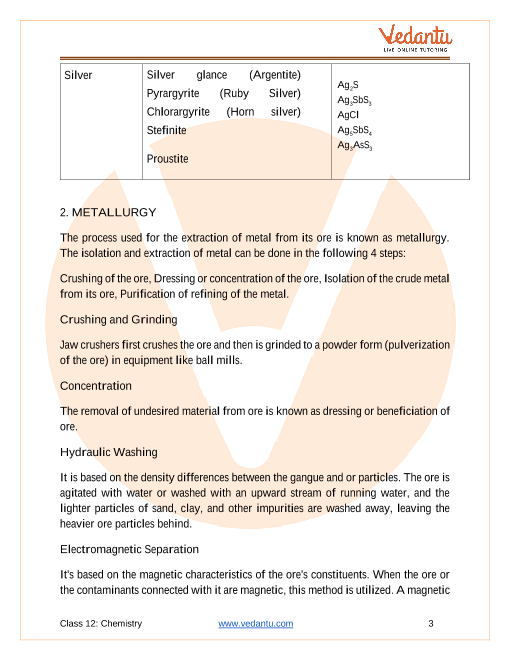 Revision Notes of CBSE class 12 Chemistry