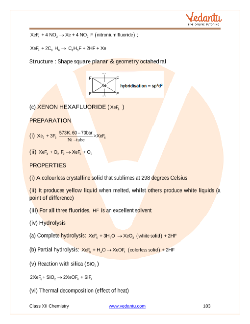 Revision Notes of CBSE class 12 Chemistry