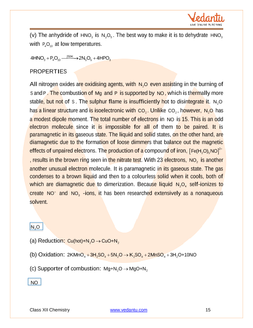 Revision Notes of CBSE class 12 Chemistry