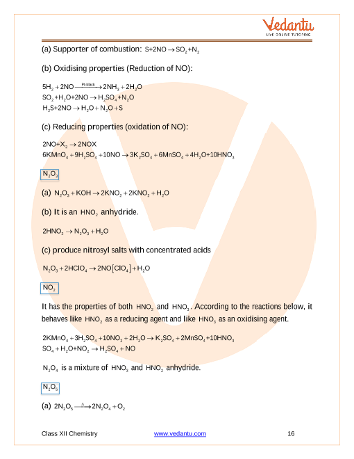 Revision Notes of CBSE class 12 Chemistry