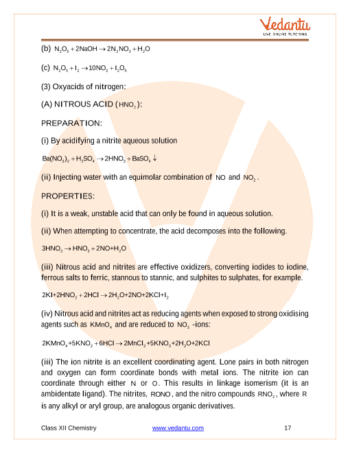 Revision Notes of CBSE class 12 Chemistry